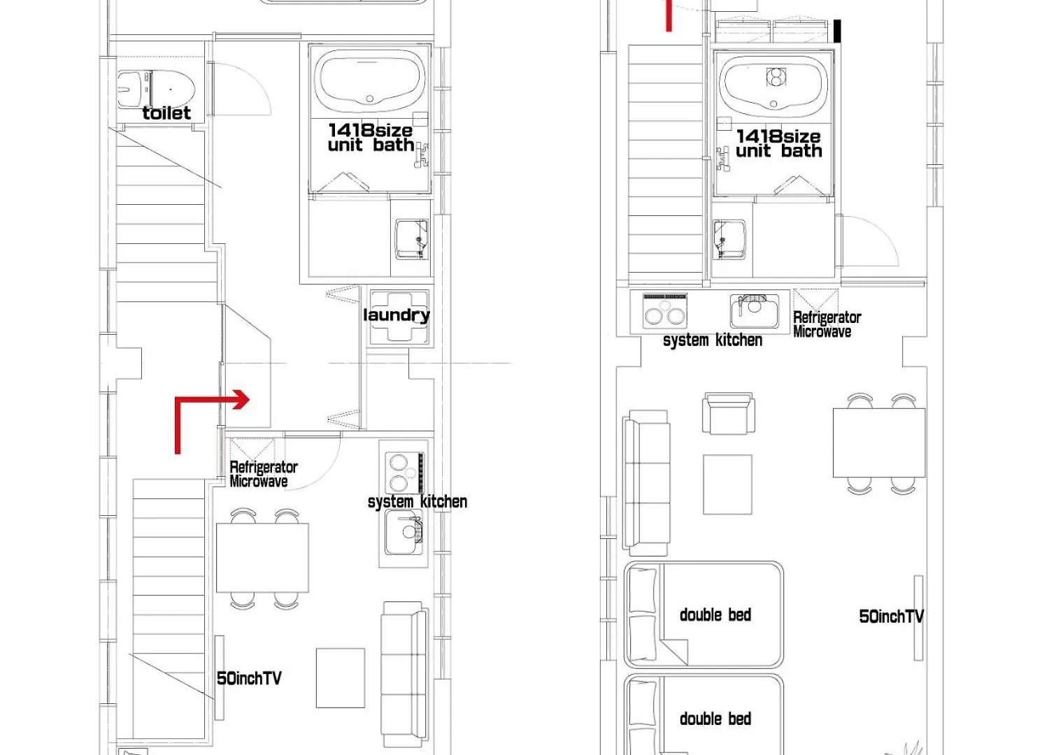 Apartment Haneda Ks Building 2F 3F - Vacation Stay 23748V Tokyo